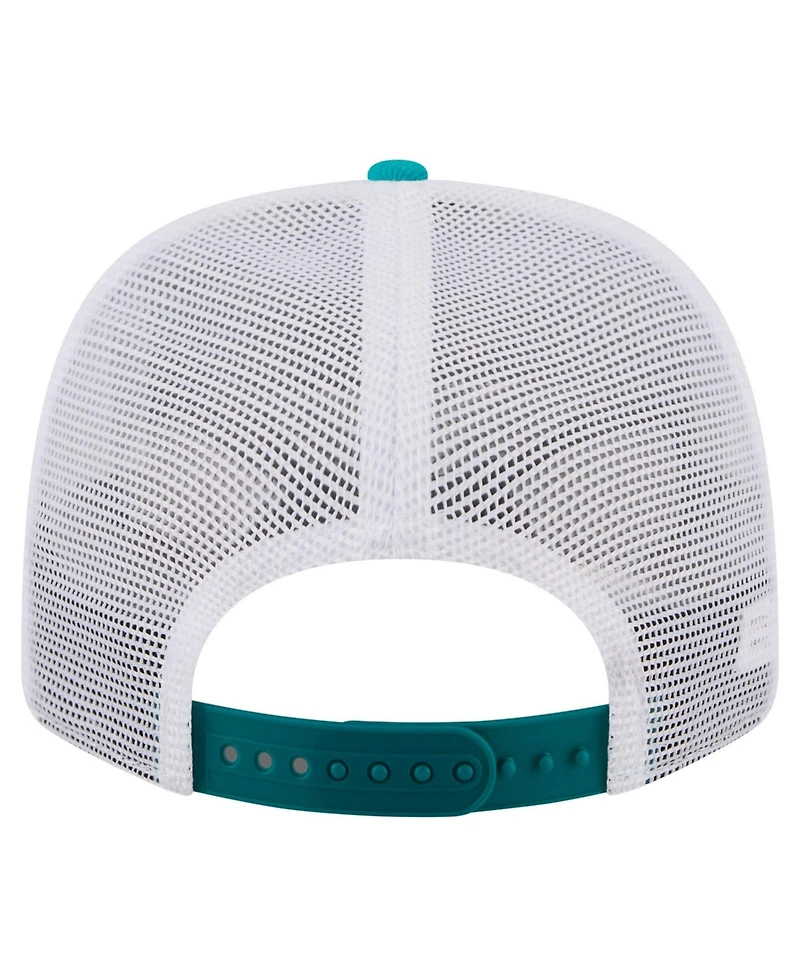 New Era Men's Aqua Miami Dolphins 9SEVENTY Trucker Adjustable Hat