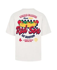 47 Brand Men's Cream Boston Red Sox Glizzy T-Shirt