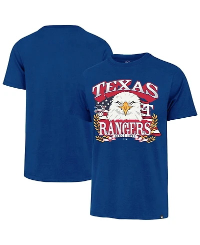 47 Brand Men's Royal Texas Rangers Americana Eagle T-Shirt