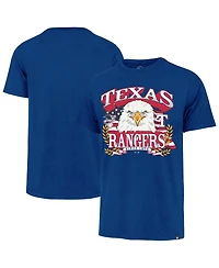 47 Brand Men's Royal Texas Rangers Americana Eagle T-Shirt