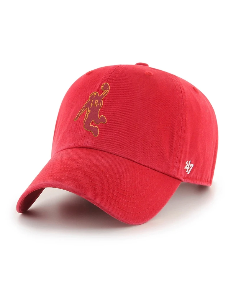 '47 Brand Men's Red Houston Rockets Alternate Clean Up Adjustable Hat