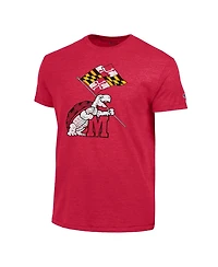 Champion Men's Red Maryland Terrapins Vintage Triumph Tri-Blend T-Shirt