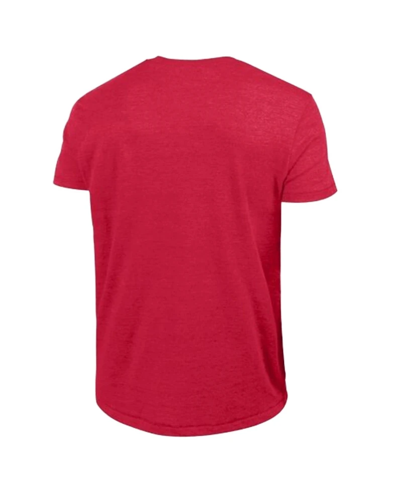 Champion Men's Scarlet Rutgers Knights Vintage Triumph Tri-Blend T-Shirt