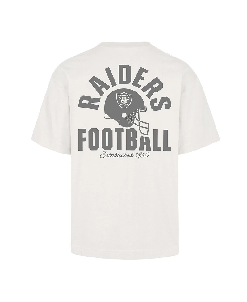47 Brand Men's Off White Las Vegas Raiders Photon Dust Foundation T-Shirt