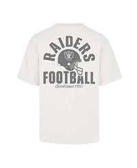 47 Brand Men's Off White Las Vegas Raiders Photon Dust Foundation T-Shirt
