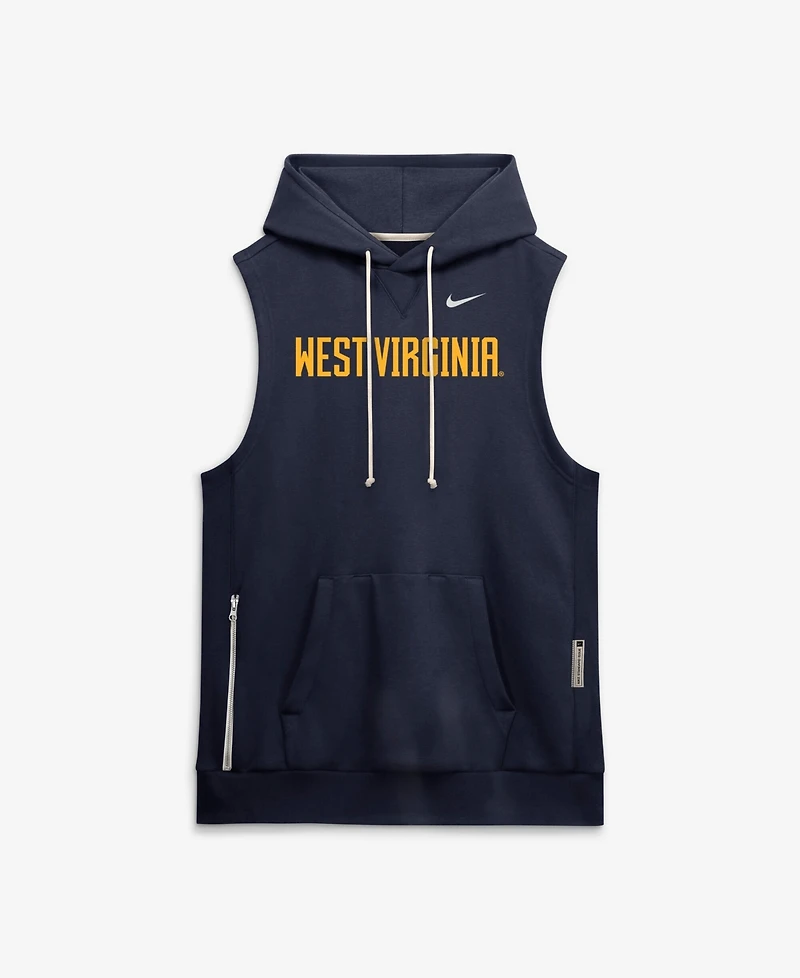 Nike Men's Navy West Virginia Mountaineers 2026 Sideline Sleeveless Dri-fit Hoodie