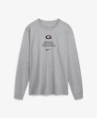Nike Men's Gray Georgia Bulldogs 2026 Sideline Dri-fit Long Sleeve T-Shirt