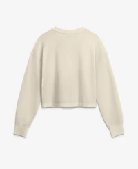 Fanatics Women's Buffalo Bills Relaxed Cropped Waffle-Knit Long Sleeve Shirt