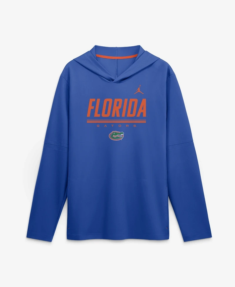 Jordan Men's Royal Florida Gators 2026 Sideline Lightweight Long Sleeve Hooded Dri-fit Sweatshirts
