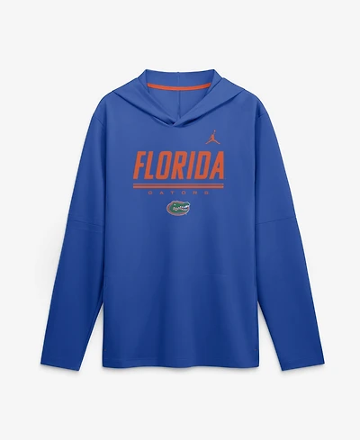 Jordan Men's Royal Florida Gators 2026 Sideline Lightweight Long Sleeve Hooded Dri-fit Sweatshirts