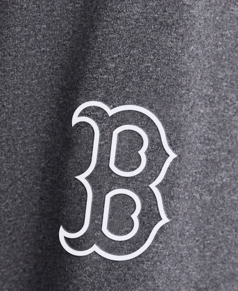 Fanatics Men's Charcoal Boston Red Sox Clutch Long Sleeve Hooded T-Shirt