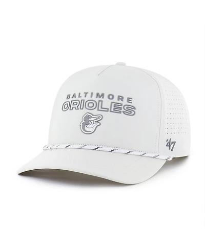 47 Brand Men's White Baltimore Orioles Forward Vault Hitch Adjustable Hat