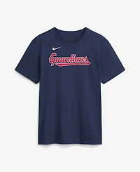 Nike Men's Travis Bazzana Navy Cleveland Guardians Name Number T-Shirt