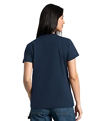 Starter Women's Denver Broncos Screen Print Graphics Crewneck, 2-Pack T-Shirts