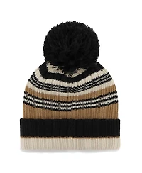 '47 Brand Women's Natural New York Jets Barista Cuffed Knit Pom Hat