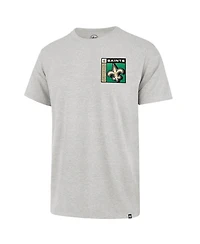 47 Brand Men's Gray New Orleans Saints Chrome Plate Franklin T-Shirt