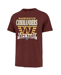 '47 Brand Men's Burgundy Washington Commanders Stripe Splash Franklin T-Shirt