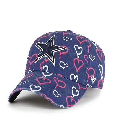 '47 Brand Big Girls Navy Dallas Cowboys Mural Clean Up Adjustable Hat