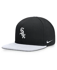 Nike Men's Black/White Chicago White Sox Primetime Pro Dri-fit Snapback Hat