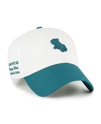 47 Brand Men's White/Teal Chicago White Sox Contemporary Tonal Clean Up Adjustable Hat