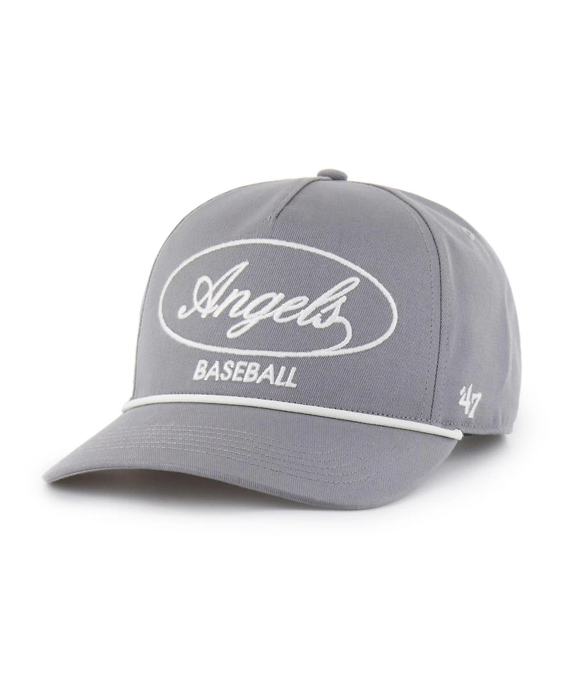 47 Brand Men's Gray Los Angeles Angels Foundational Hitch Adjustable Hat
