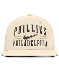 Nike Men's Natural Philadelphia Phillies True Dri-fit AeroBill Fitted Hat