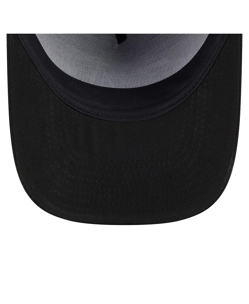 New Era Men's Black Los Angeles Angels Motion A-Frame 9FIFTY Snapback Hat