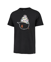 47 Brand Men's Black San Francisco Giants Ice Cream Helmet Franklin T-Shirt