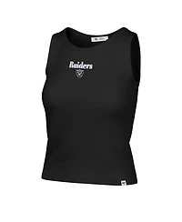 '47 Brand Women's Las Vegas Raiders Cropped Ribbed Tank Top