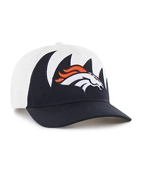 47 Brand Men's White Denver Broncos Jagged Hitch Adjustable Hat