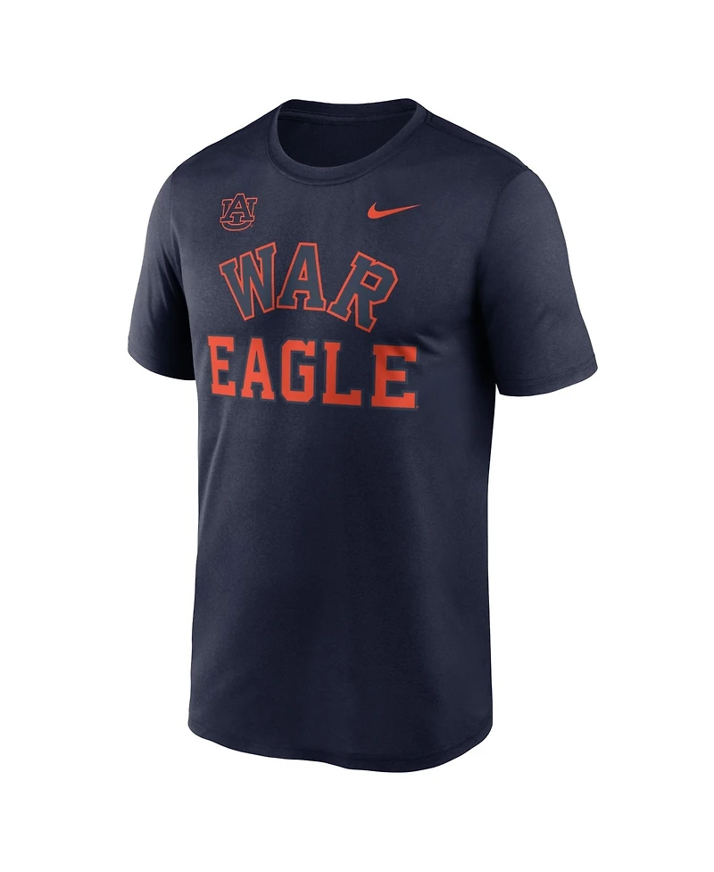Nike Men's Navy Auburn Tigers Primetime Arch Mantra Legend Dri-fit T-Shirt