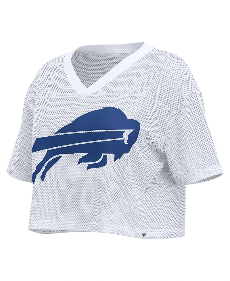 Fanatics Women's Buffalo Bills Oversized Cropped Mesh Jersey