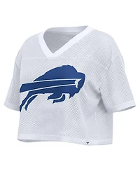 Fanatics Women's Buffalo Bills Oversized Cropped Mesh Jersey