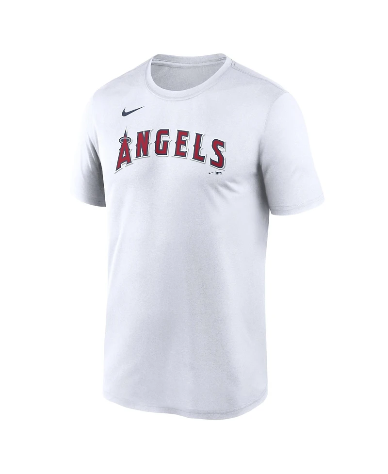 Nike Men's White Los Angeles Angels New Legend Wordmark Dri-fit T-Shirt