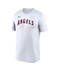Nike Men's White Los Angeles Angels New Legend Wordmark Dri-fit T-Shirt