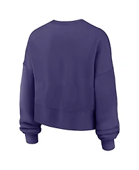 Nike Women's Purple Baltimore Ravens Oversized Phoenix Fleece Sweatshirt