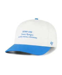 '47 Brand Men's White Detroit Lions Contemporary Two-Tone Hitch Adjustable Hat