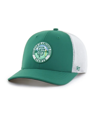 47 Brand Men's Kelly Green/White San Francisco Giants Elevated Greens Adjustable Trucker Hat