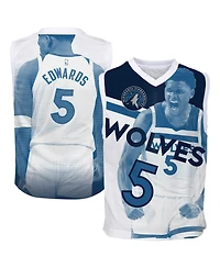 Outerstuff Big Boys and Girls Anthony Edwards Blue Minnesota Timberwolves Hometown Fashion Jersey