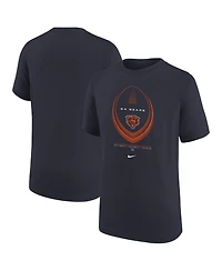 Nike Big Boys and Girls Navy Chicago Bears Icon Legend Dri-fit T-Shirt