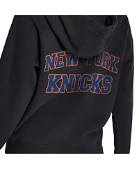 Dkny Women's New York Knicks Metallic Bubble Logo Full-Zip Hoodie