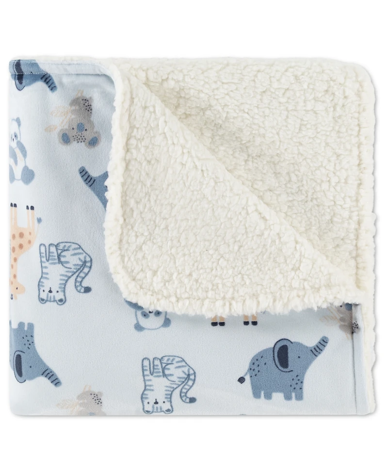 Huggies Baby Boys' Allover Animal Graphic Printed Blanket