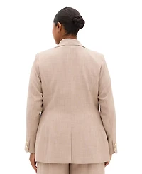 City Chic Plus Luci Double-Breasted Relaxed-Fit Blazer