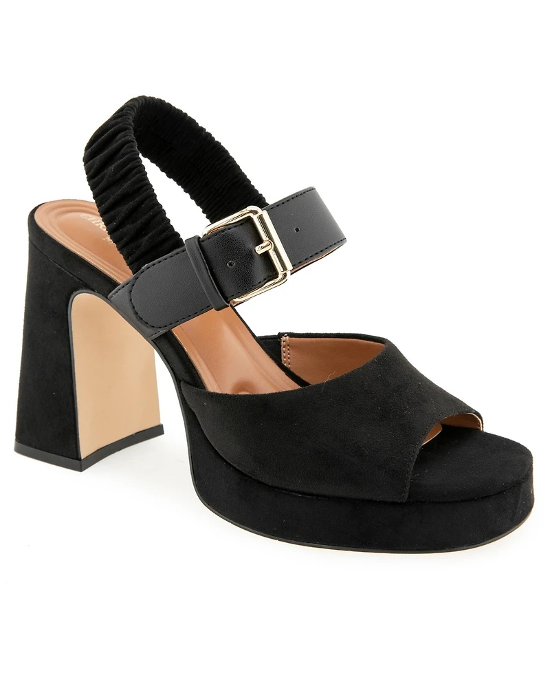 Christian Siriano Women's Finzee Velvet Platform Sandal