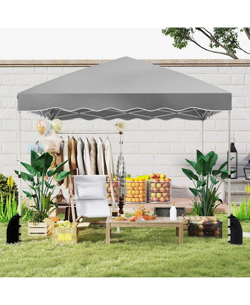 Gouun 10 x 10 Foot Pop-Up Canopy Tent with Wheeled Carry Bag