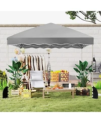 Gouun 10 x 10 Foot Pop-Up Canopy Tent with Wheeled Carry Bag