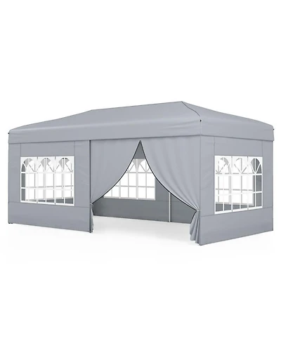 Gouun 10 x 20 Foot Pop-Up Canopy Tent with 6 Sidewalls