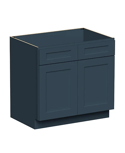 Boyel Living Sink Base Cabinet with Full Overlay Hdf Doors and Dovetail Drawer