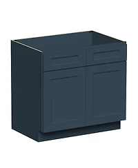 Boyel Living Sink Base Cabinet with Full Overlay Hdf Doors and Dovetail Drawer