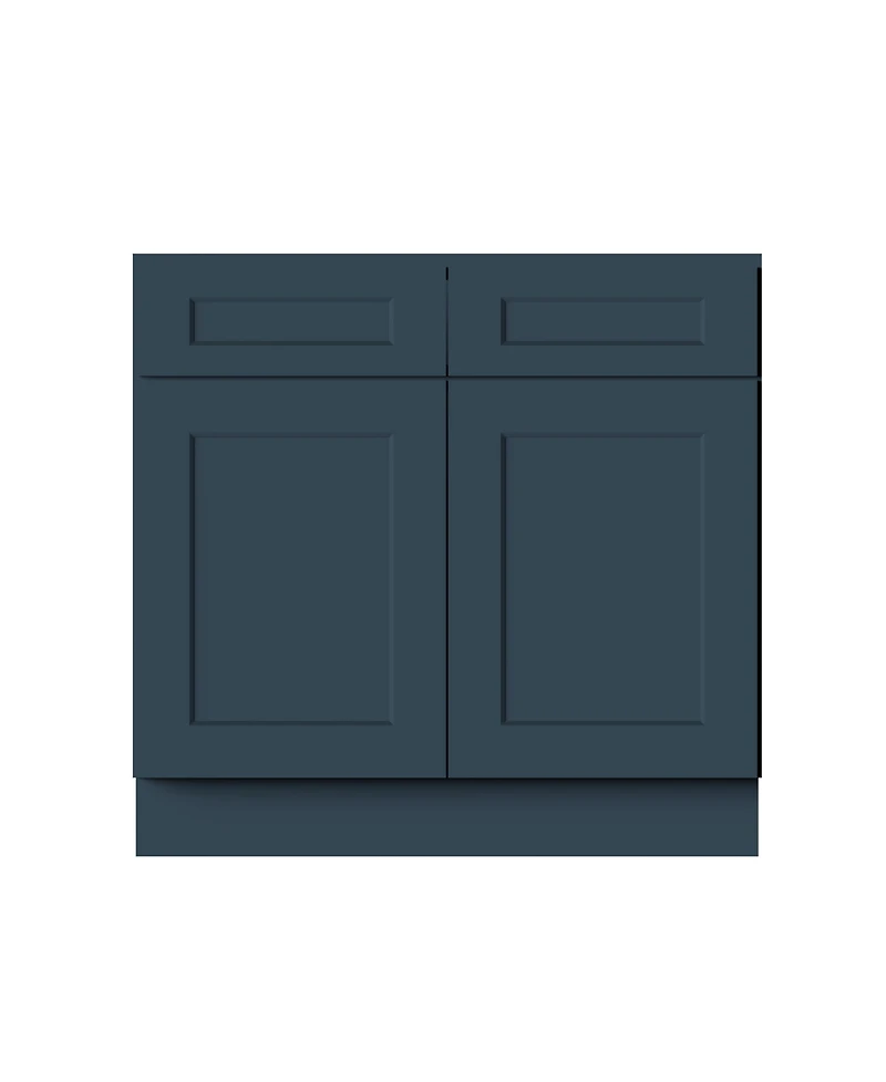 Boyel Living Sink Base Cabinet with Full Overlay Hdf Doors and Dovetail Drawer